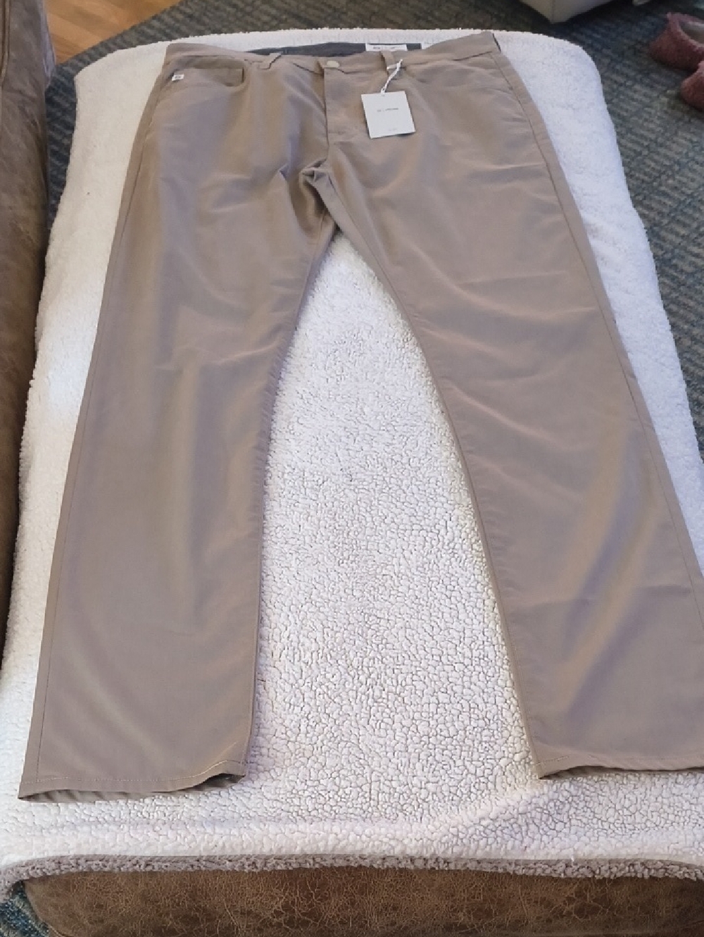 AG Adriano Goldschmied Men's Pants in Light Taupe